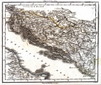 KARACS,  FERENC: MAP OF CROATIA, SLAVONIA, DALMATIA AND BOSNIA 